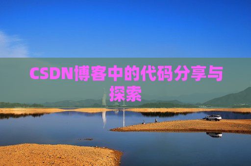 CSDN博客中的代码分享与探索